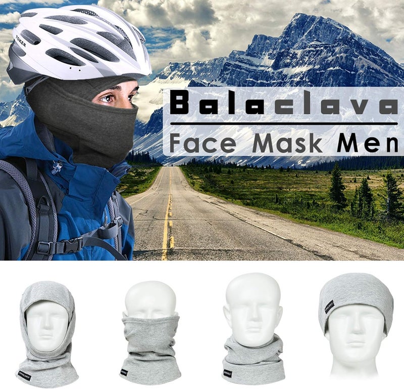 KOOLSOLY Ski Mask Balaclava Cold Weather Warm and Fleece Face Mask Neck Warmer Full Face Mask for Men&Women - Image 4